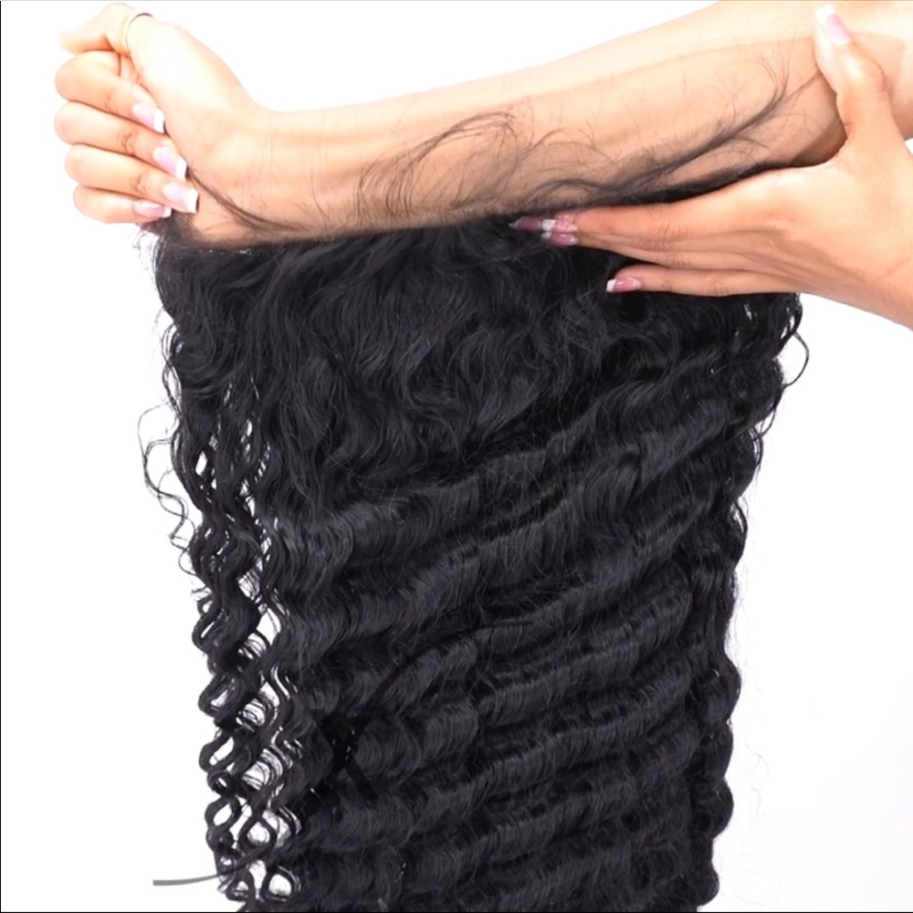 NEW Brazilian Deep Wave Front Lace Wig 10” - Picture 7 of 10